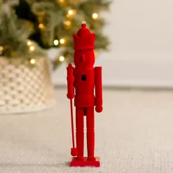 Outlet Velvet Nutcracker Tabletop Statue Christmas Decorations