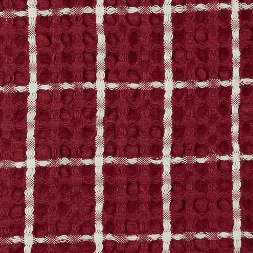 Kirklands Home Kitchen Accessories|Windowpane Oversized Dish Towels, Set of 2 Red
