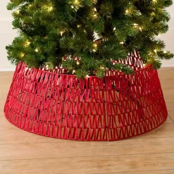 Sale Woven Seagrass Christmas Tree Collar, 26 in. Christmas Tree Skirts & Collars