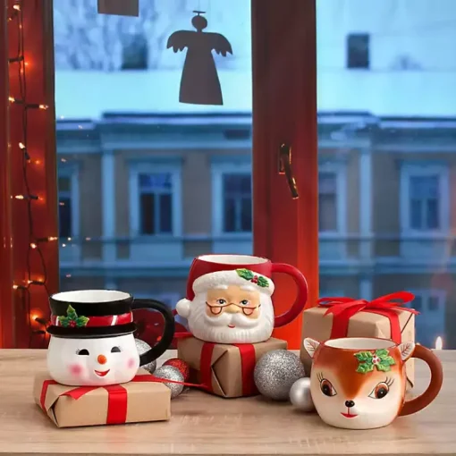 Kirklands Home Glassware & Drinkware|Reindeer Christmas Mug