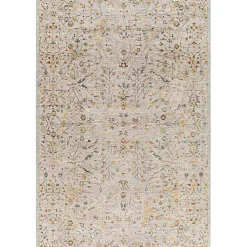 Kirklands Home Area Rugs|Reine Cream Abstract Medallion Area Rug, 5x7