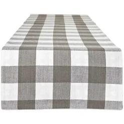 Kirklands Home Table Linens|Reversible Gray and White Table Runner, 14x108