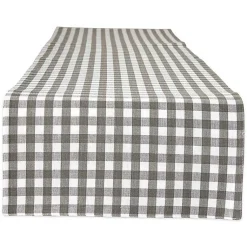Kirklands Home Table Linens|Reversible Gray and White Table Runner, 14x108
