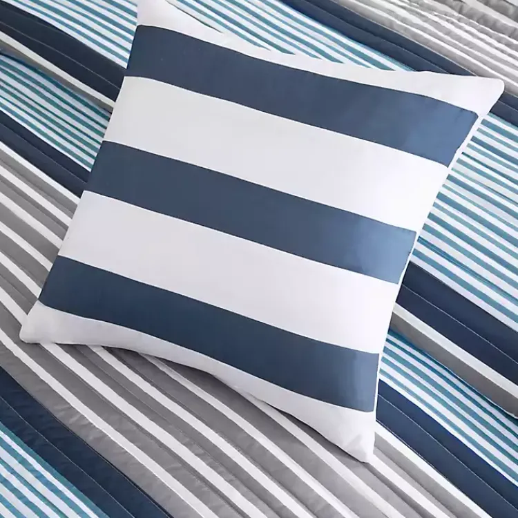 Kirklands Home Quilts|Reversible Stripes 5-pc. Full/Queen Quilt Set