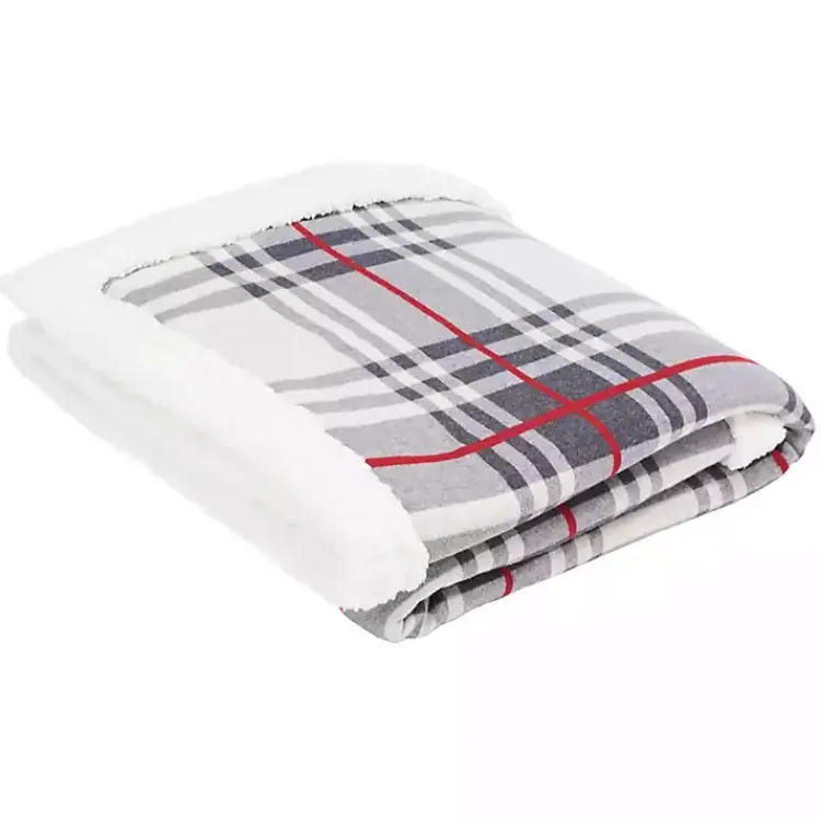Online Ribbon Plaid Print Throw Blankets & Throws
