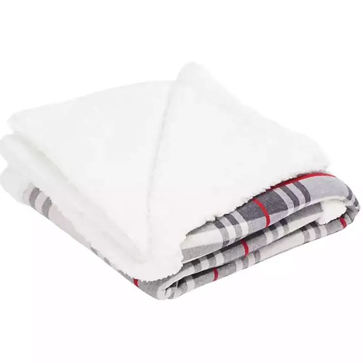 Online Ribbon Plaid Print Throw Blankets & Throws