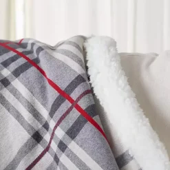 Online Ribbon Plaid Print Throw Blankets & Throws