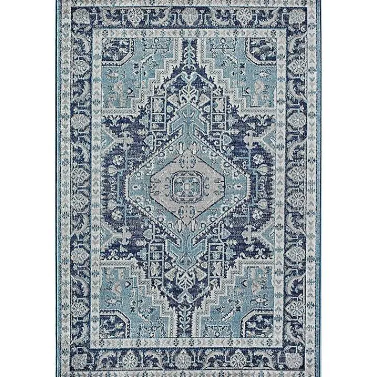 Kirklands Home Area Rugs|Rieda Midnight Blue Area Rug, 5x7