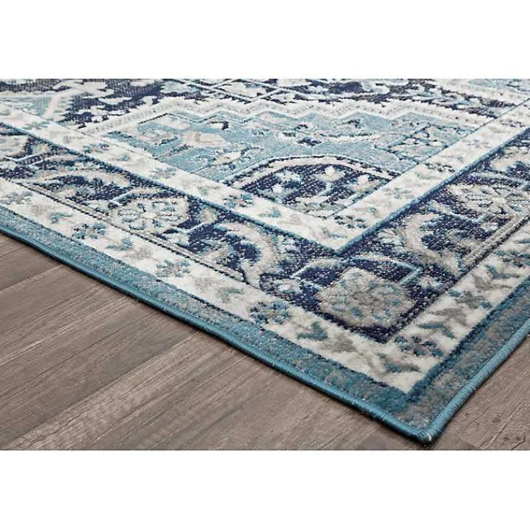 Kirklands Home Area Rugs|Rieda Midnight Blue Area Rug, 5x7