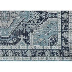 Kirklands Home Area Rugs|Rieda Midnight Blue Area Rug, 5x7