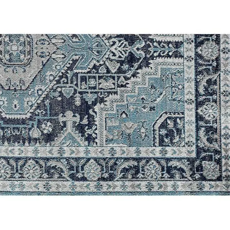 Kirklands Home Area Rugs|Rieda Midnight Blue Area Rug, 5x7