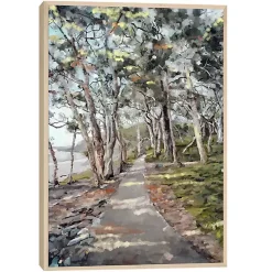 Kirklands Home Canvas Art|River Path Framed Canvas Art Print Multi