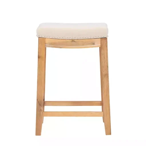 Kirklands Home Bar Stools & Counter Height Stools|Riverdale Acacia Wood Counter Stool White