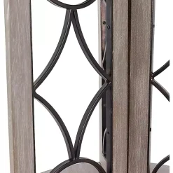 Kirklands Home Accent & End Tables|Roberta Wood Decorative Metal Accent Table Gray