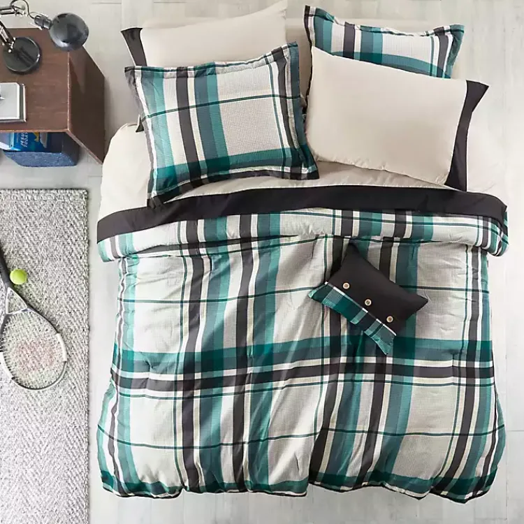 Kirklands Home Comforters|Roger Plaid 9-pc. Queen Comforter Set