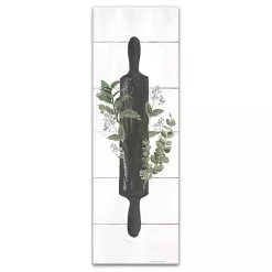 Kirklands Home Canvas Art|Rolling Pin with Botanicals Canvas Art Print