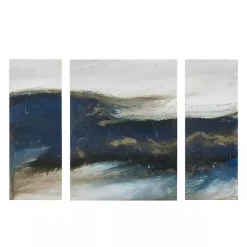 Kirklands Home Canvas Art|Rolling Waves Blur Canvas Art Prints, Set of 3