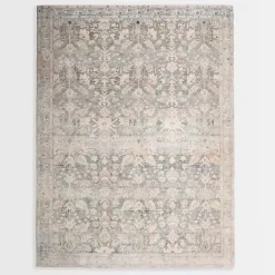 Kirklands Home Area Rugs|Rosette Denim Area Rug, 5x7