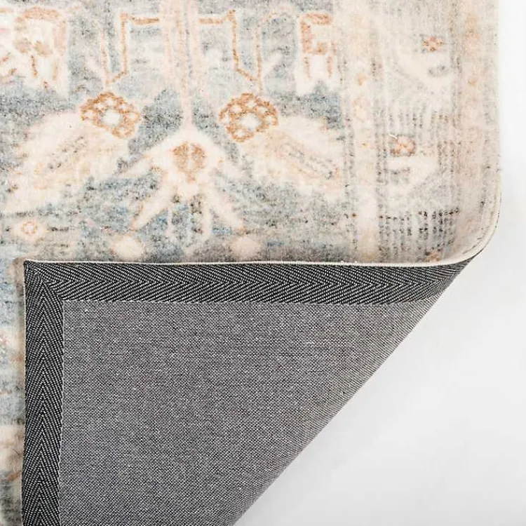 Kirklands Home Area Rugs|Rosette Denim Area Rug, 7x9