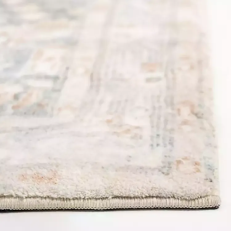 Kirklands Home Area Rugs|Rosette Denim Area Rug, 7x9