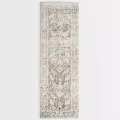 Kirklands Home Area Rugs|Rosette Denim Runner