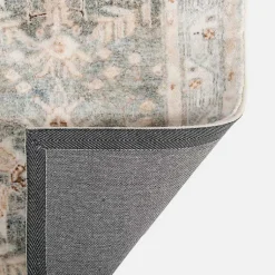 Kirklands Home Area Rugs|Rosette Denim Runner