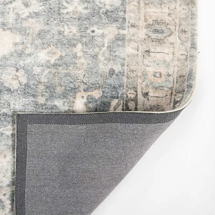 Kirklands Home Area Rugs|Rosette Dusty Aqua Area Rug, 7x9