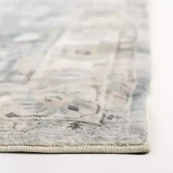 Kirklands Home Area Rugs|Rosette Dusty Aqua Area Rug, 7x9