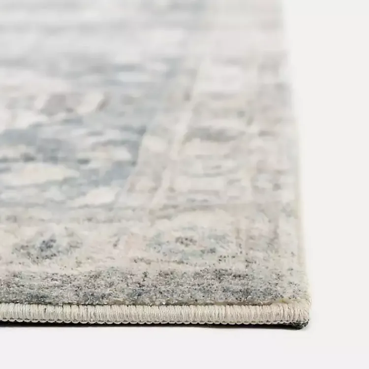 Kirklands Home Area Rugs|Rosette Dusty Aqua Runner