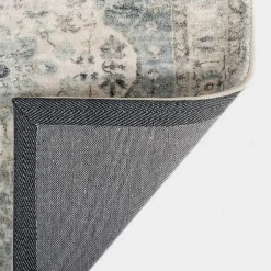 Kirklands Home Area Rugs|Rosette Dusty Aqua Runner