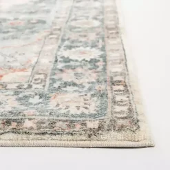 Kirklands Home Area Rugs|Rosette Green and Ivory Area Rug, 5x7