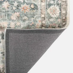 Kirklands Home Area Rugs|Rosette Green and Ivory Area Rug, 5x7