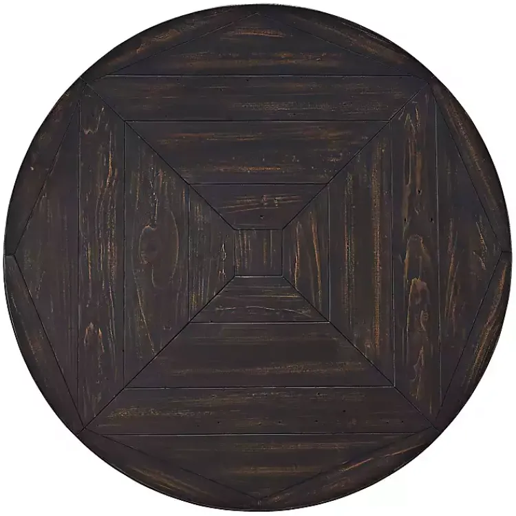 Kirklands Home Coffee Tables|Round Wood Flared Base Coffee Table Black