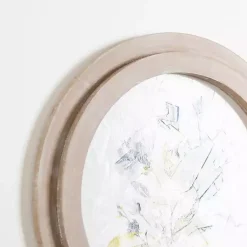 Kirklands Home Framed Art|Round Blue Florals I Framed Art Print