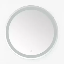 Kirklands Home Decorative Mirrors|Round Caspar LED Wall Mirror