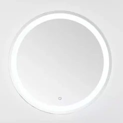 Kirklands Home Decorative Mirrors|Round Caspar LED Wall Mirror