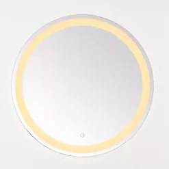 Kirklands Home Decorative Mirrors|Round Caspar LED Wall Mirror
