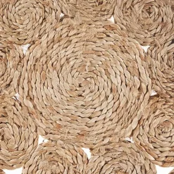 Kirklands Home Table Linens|Round Decorative Braided Jute Placemats, Set of 2 Tan