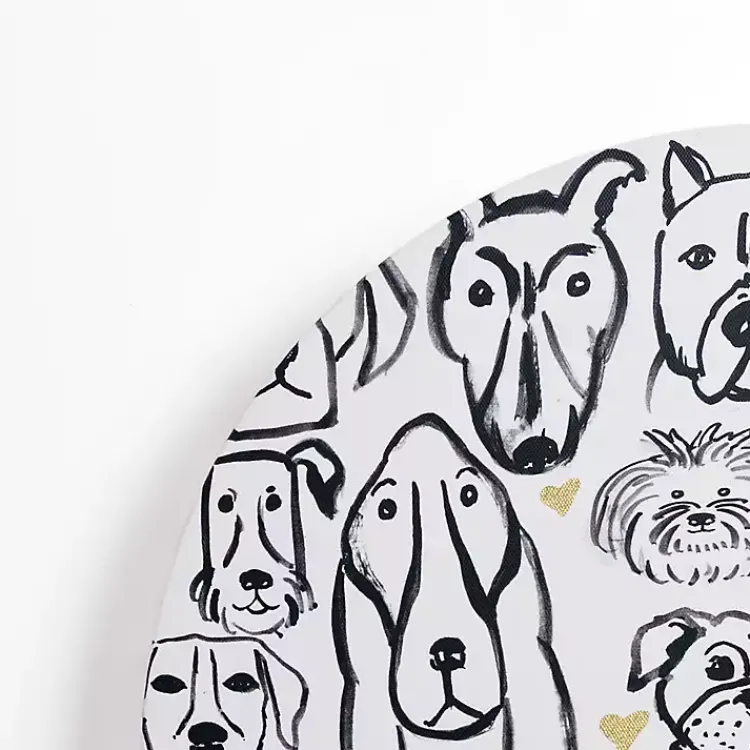 Kirklands Home Canvas Art|Round Dog Doodle Canvas Art Print