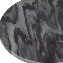 Kirklands Home Accent & End Tables|Round Geller Marble Accent Table Black