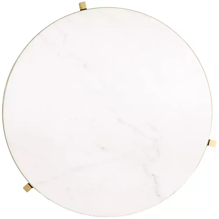 Kirklands Home Accent & End Tables|Round Aguilar Accent Table Gold
