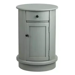 Kirklands Home Accent & End Tables|Round Beckly Accent Table Gray