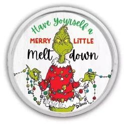 Online Round Merry Little Meltdown Wall Plaque Christmas Art & Wall Decor