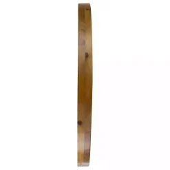 Kirklands Home Decorative Mirrors|Round Natural Light Wood Wall Mirror