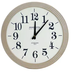 Kirklands Home Clocks|Round Natural Reed Frame Wall Clock