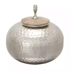 Best Round Jar with Mango Wood Lid Decorative Bowls & Jars