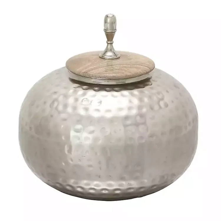 Best Round Jar with Mango Wood Lid Decorative Bowls & Jars