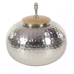 Best Round Jar with Mango Wood Lid Decorative Bowls & Jars