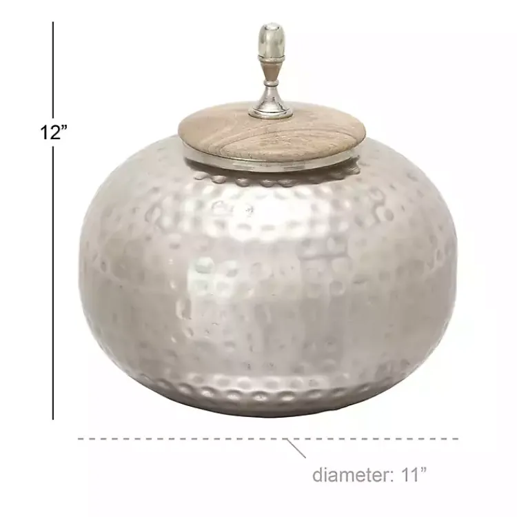 Best Round Jar with Mango Wood Lid Decorative Bowls & Jars