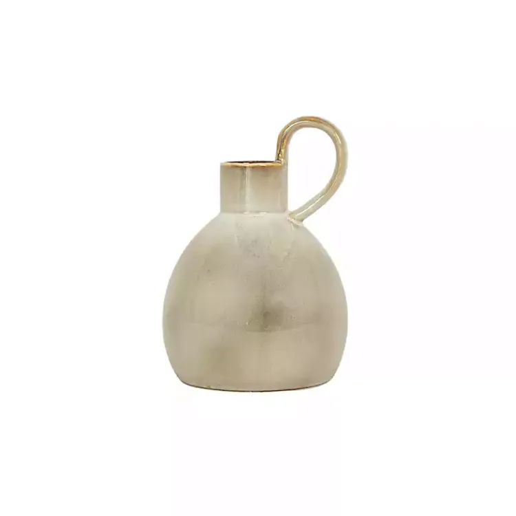 Discount Round Oversized Handle Jug Vase Vases
